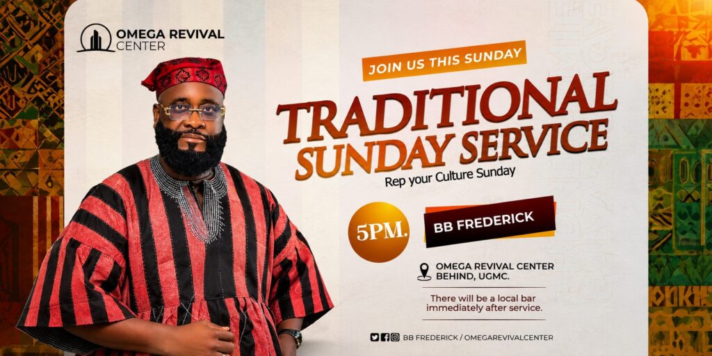 Traditional Sunday Service event flyer